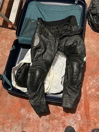 Pantaloni moto in pelle taglia 56