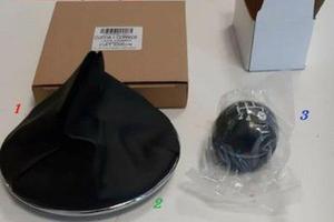 Pomello+cuffia+ghiera cromo cambio fiat 500