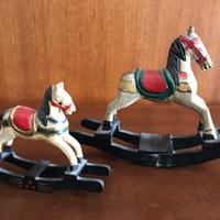 CAVALLI LEGNO A DONDOLO VINTAGE INGLESE