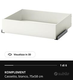 Cassetto Komplement Ikea 75*58