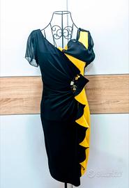 Abito sartoriale Paola Forti ,eleganza bicolore S