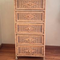Cassettiera Rattan