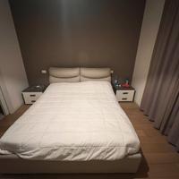 LETTO MATRIMONIALE CONTENITORE CON COMODINI