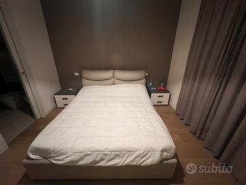 LETTO MATRIMONIALE CONTENITORE CON COMODINI