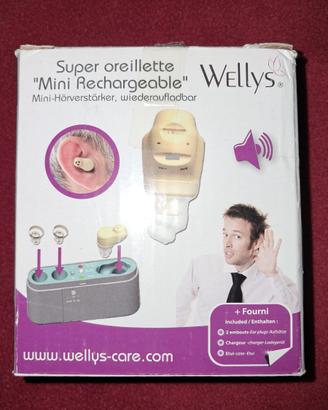 Coppia Amplificatori Acustici Ricaricabili Wellys