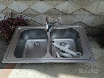 LAVABO CUCINA SMEG, 2 vaschette