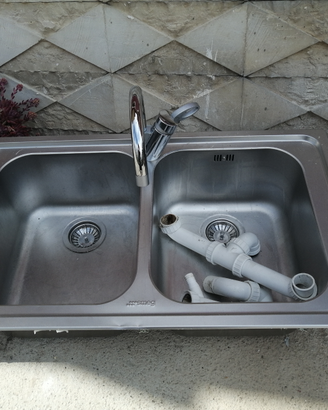 LAVABO CUCINA SMEG, 2 vaschette