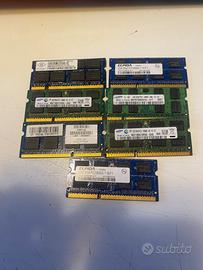 N. 20 moduli RAM per pc e notebook