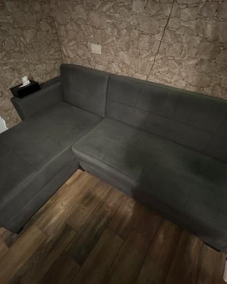 Divano letto con penisola angolare