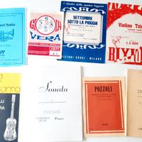 8 Spartiti Libri CHITARRA TROMBA CONSERVATORIO