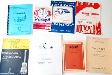 8 Spartiti Libri CHITARRA TROMBA CONSERVATORIO