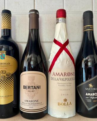 Vino set 4 bottiglie