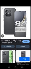 honor 600 lite nuovo 