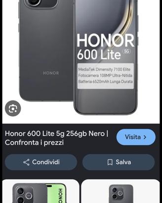 honor 600 lite nuovo 