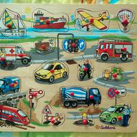 Puzzle in legno con pomelli – 1/3 anni