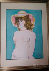 Litografia Franco Gentilini cornice e certificato