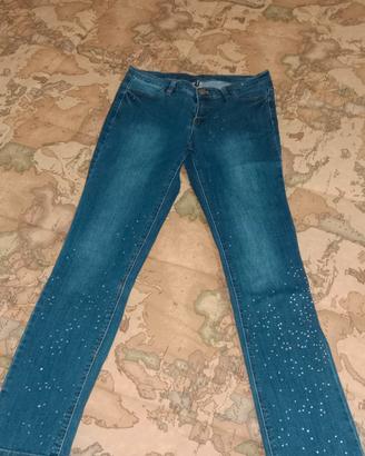jeans Goldenpoint con i brillantini 