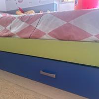 Letto singolo con lettino aggiunto