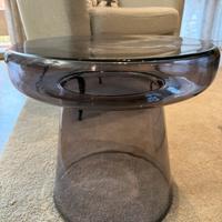 Tavolino Caldera vetro grigio