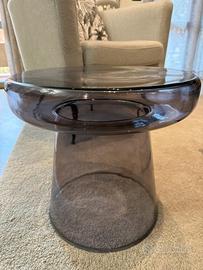 Tavolino Caldera vetro grigio