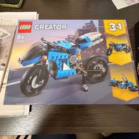 Lego bambini 8+  31114 moto 3 in 1