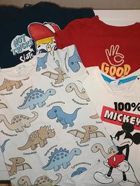 Set 4 magliette bambino centimetri 98