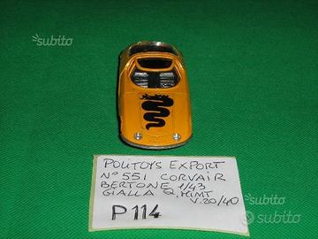 Politoys E 551 Corvair Bertone 1/43 gialla