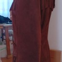 giubetto giacca in camoscio con frange Diesel