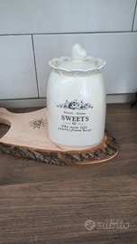 Biscottiera barattolo per biscotti in ceramica