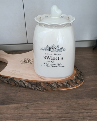 Biscottiera barattolo per biscotti in ceramica