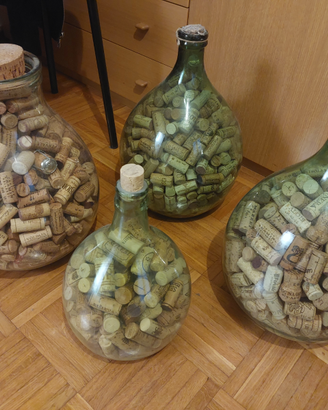 4 Damigiane Tappi Sughero