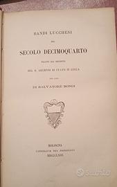 S. BONGI - BANDI LUCCHESI DEL SECOLO XIV - 1863