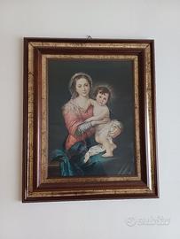 Quadro Madonnina con bambinello