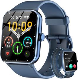 Smartwatch Uomo Donna, Orologio Fitness con Chiama