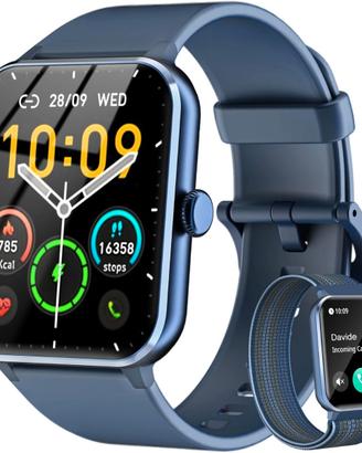 Smartwatch Uomo Donna, Orologio Fitness con Chiama