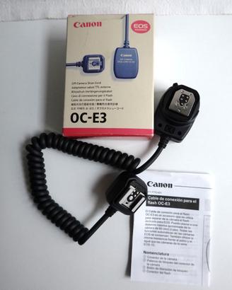 Canon OC-E3  cavo TTL per multi flash Canon Nuovo