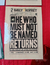 Set 4 Poster Harry Potter personalizzabili – A4