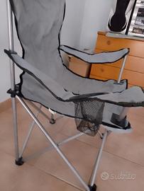 SEDIA A OMBRELLO CAMPEGGIO 