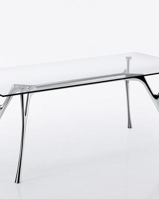 Scrivania, Tavolo di design in vetro Pegaso.