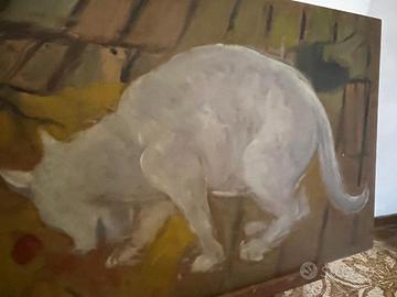 🐈 Dipinto: Il gatto sul tetto