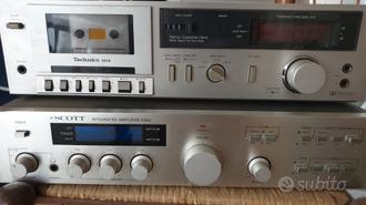 amplificatore scott + deck  			
