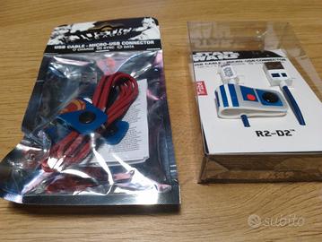 Cavo USB per cellulare Star Wars e Superman 