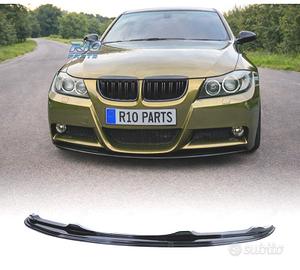 SPOILER LIP BMW E90 E91 05-08 LOOK M NERO LUCIDO
