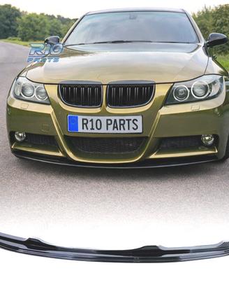 SPOILER LIP BMW E90 E91 05-08 LOOK M NERO LUCIDO