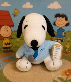 Raro Peluche Vintage Snoopy - Seduto - Circa 18 cm