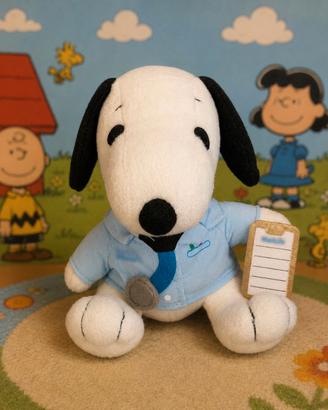 Raro Peluche Vintage Snoopy - Seduto - Circa 18 cm