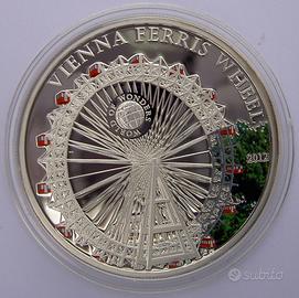 5 DOLLARI ARGENTO RUOTA PANORAMICA DI VIENNA