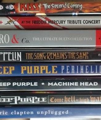 dvd Kiss / F. Mercury / Deep Purple / Led Zeppelin