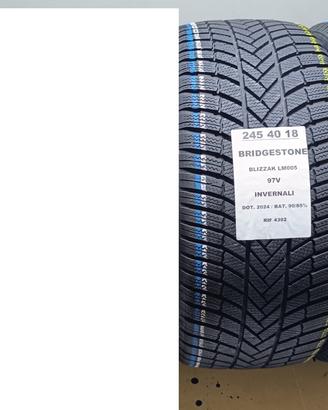2 GOMME 245 40 18 BRIDGESTONE INV RIF4392