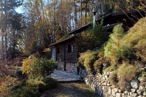 Chalet in pietra e legno